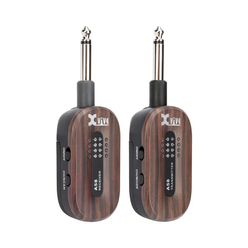 Xvive A58 Rosewood-Finish Wireless Guitar Transmitter System 1