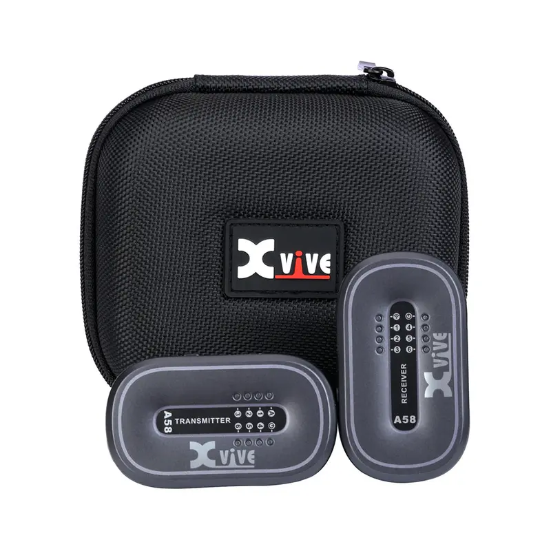 Xvive A58 Wireless Guitar System With Bca58 Charging Case Bundle 1