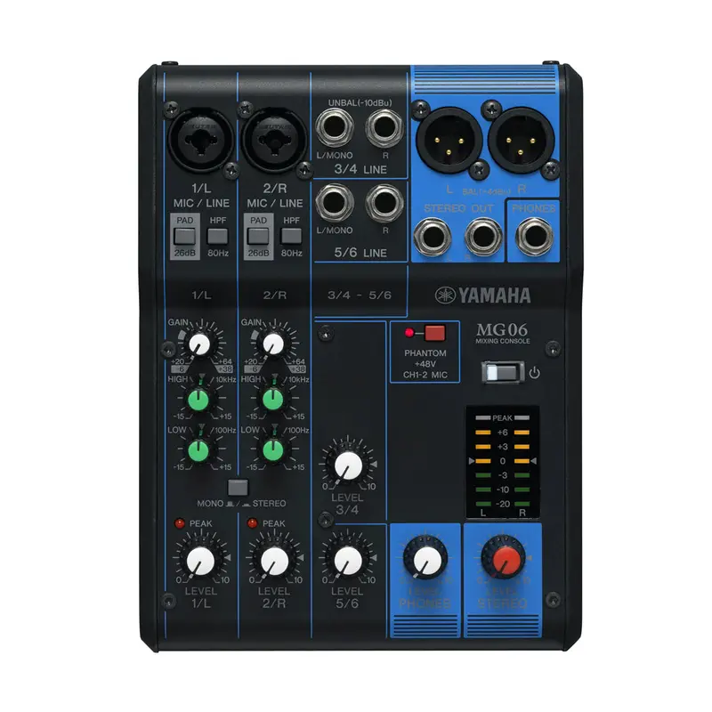 Yamaha Mg06 Compact Analog Mixing Console 1