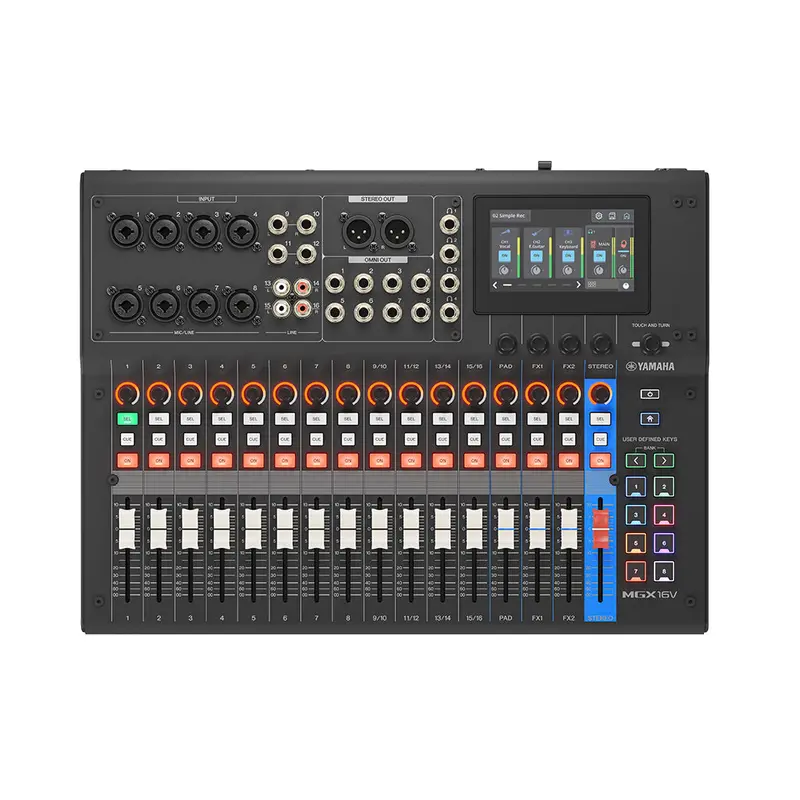 Yamaha Mgx16V 16-Channel Digital Mixer With Video I/O – Black 1