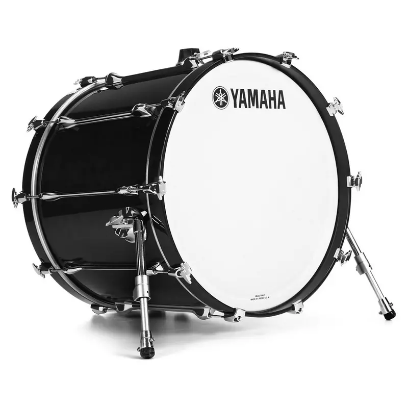 Yamaha Recording Custom Bass Drum – 20" X 16", Solid Black Finish 1