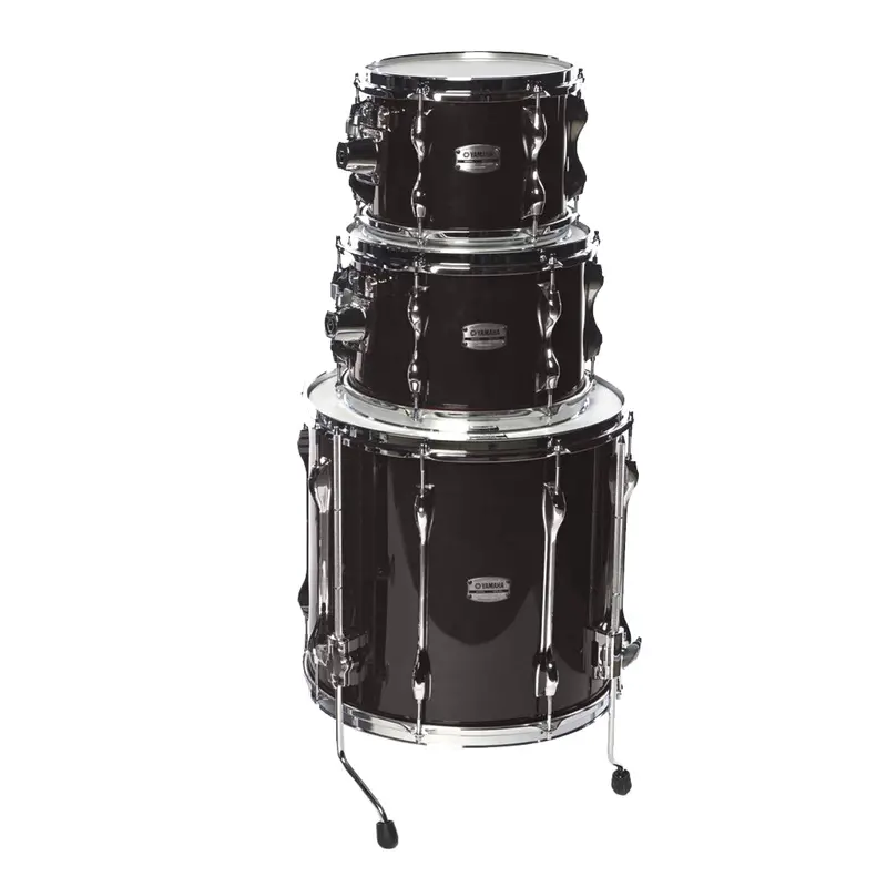 Yamaha Recording Custom Tom Pack (10", 12", 14") – Solid Black Lacquer 1