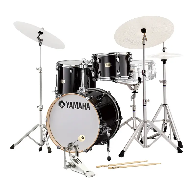 Yamaha Stage Custom Bop Drum Kit With Crosstown Hardware In Raven Black 1