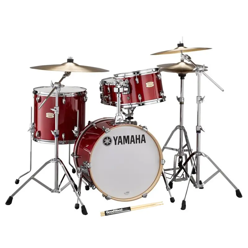 Yamaha Stage Custom Bop Drum Kit With Hardware – Cranberry Red Finish 1