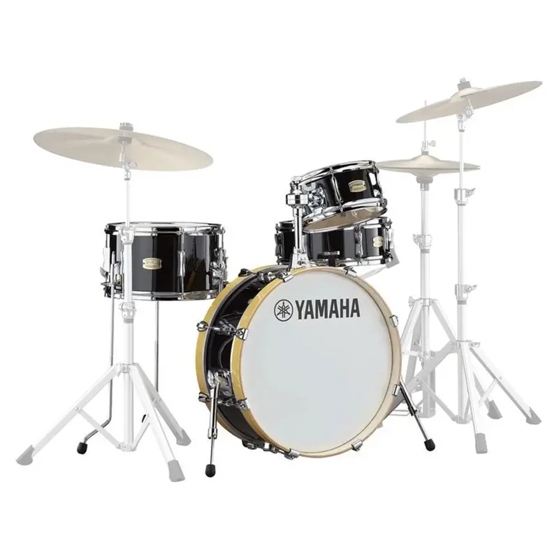 Yamaha Stage Custom Hip Kit Shell Pack In Raven Black Finish 1