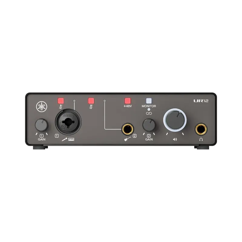 Yamaha Ur12-Mk3 Usb-C Audio Interface – Compact 2-In/2-Out Recording Solution (Black) 1