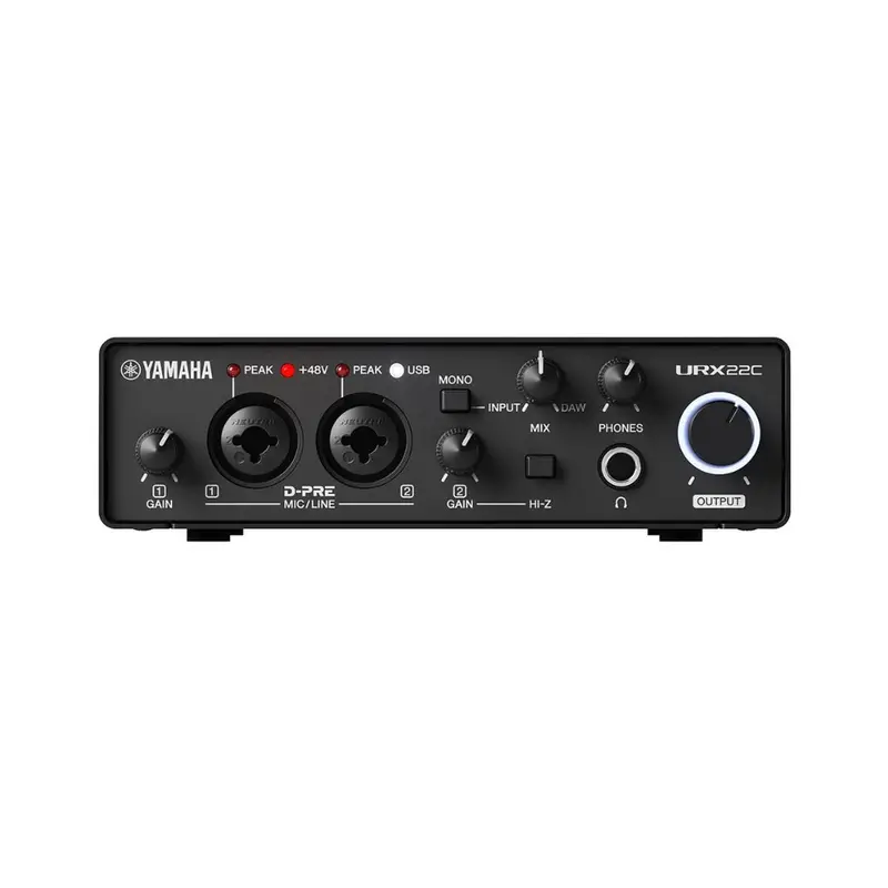Yamaha Urx22C Usb-C Audio Interface – 2-In/2-Out Studio Interface With Software Suite 1