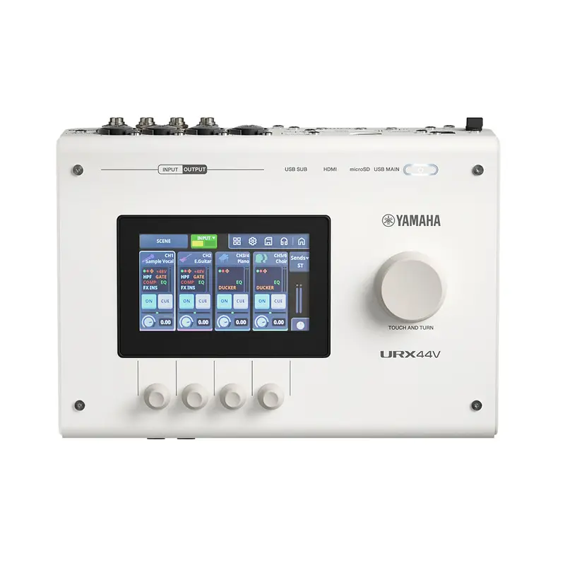 Yamaha Urx44V 6-In/4-Out Compact Audio/Video Interface – White 1