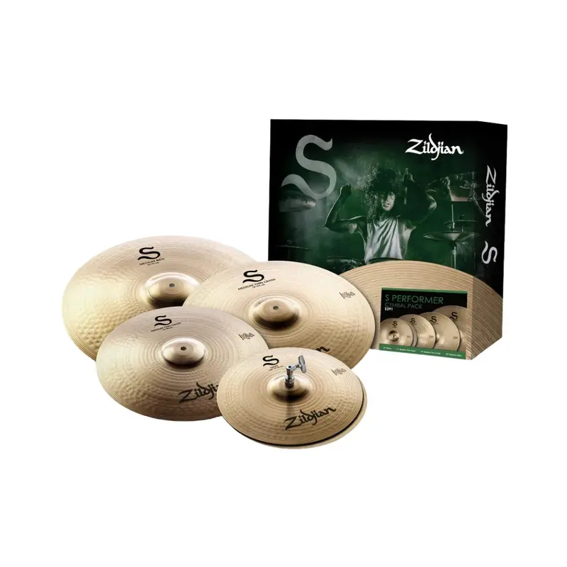 Zildjian S Performer Cymbal Pack – 14" Hi-Hats, 16" & 18" Crashes, 20" Ride 1