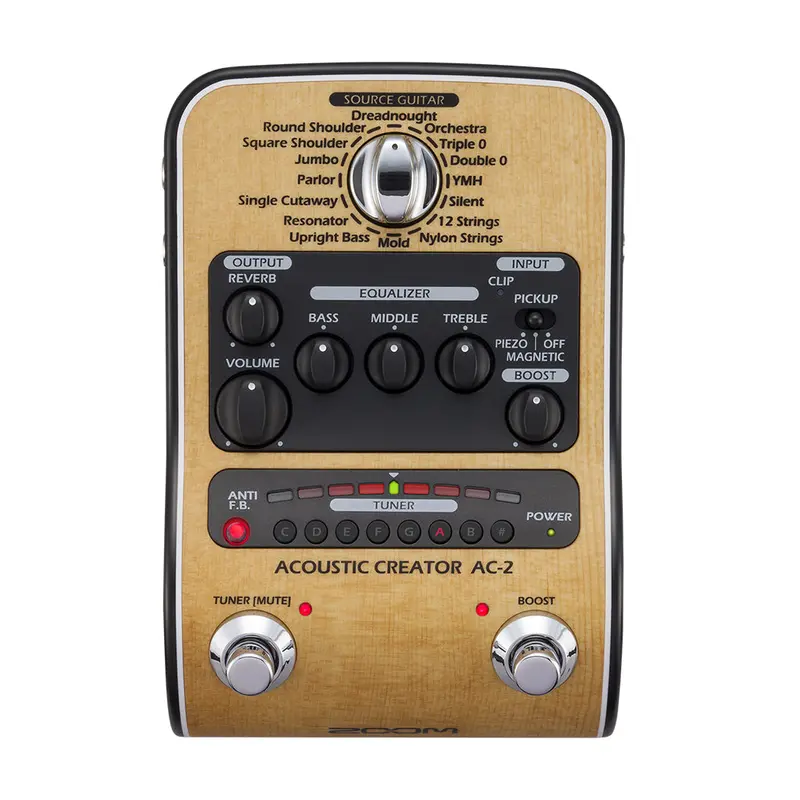 Zoom Ac-2 Portable Acoustic Guitar Effects And Modeling Unit 1