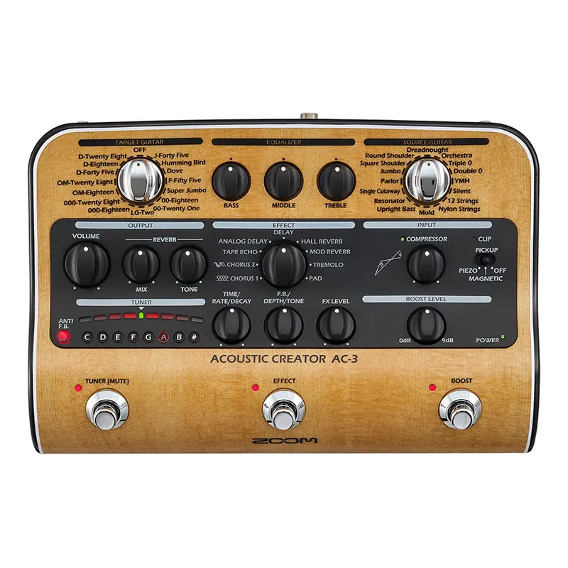 Zoom Ac-3 Acoustic Guitar Effects Processor And Amp Simulator 1