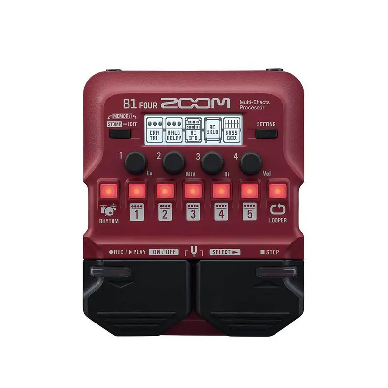 Zoom B1 Four Compact Bass Effects Processor 1