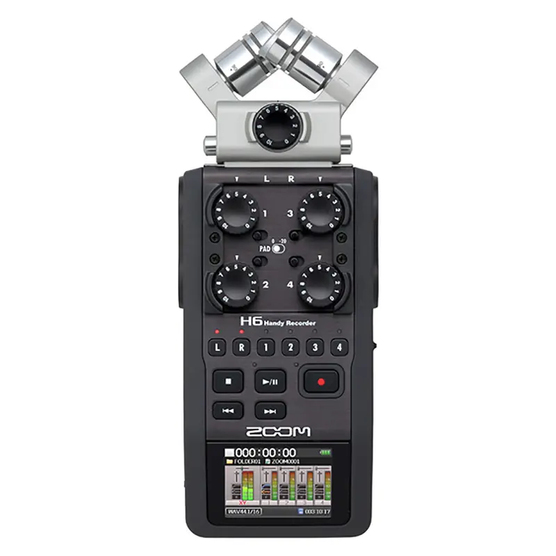 Zoom H6 Portable Handy Recorder With Interchangeable Mic Capsules 1