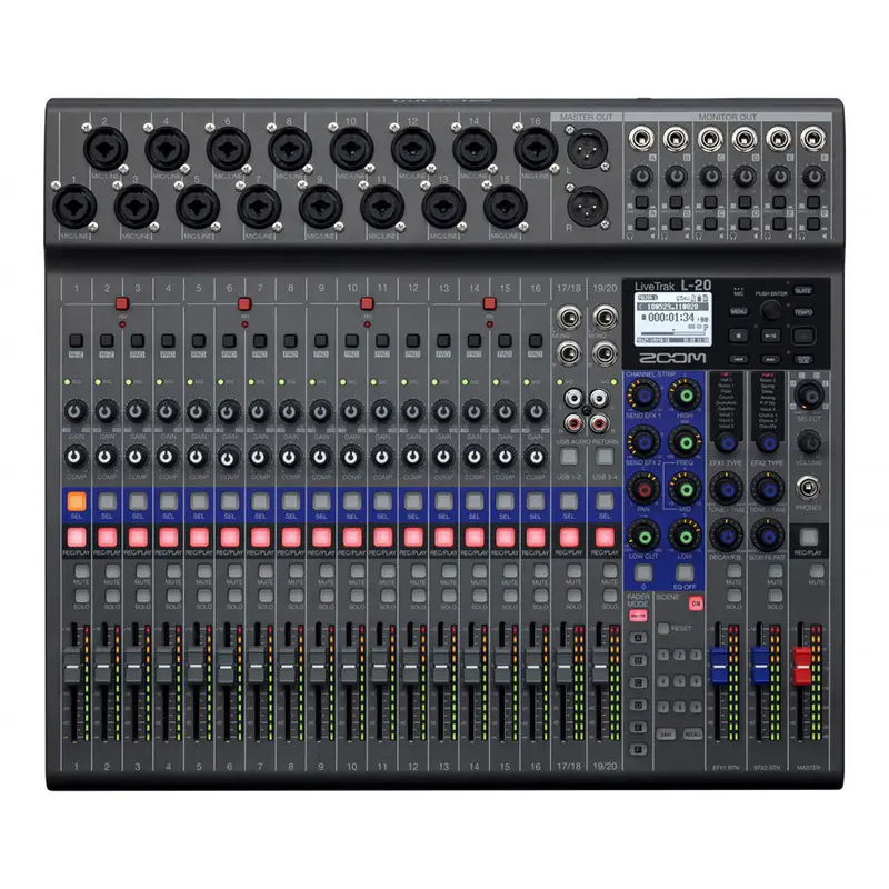 Zoom Livetrak L-20 Portable Multitrack Recorder & Mixer 1
