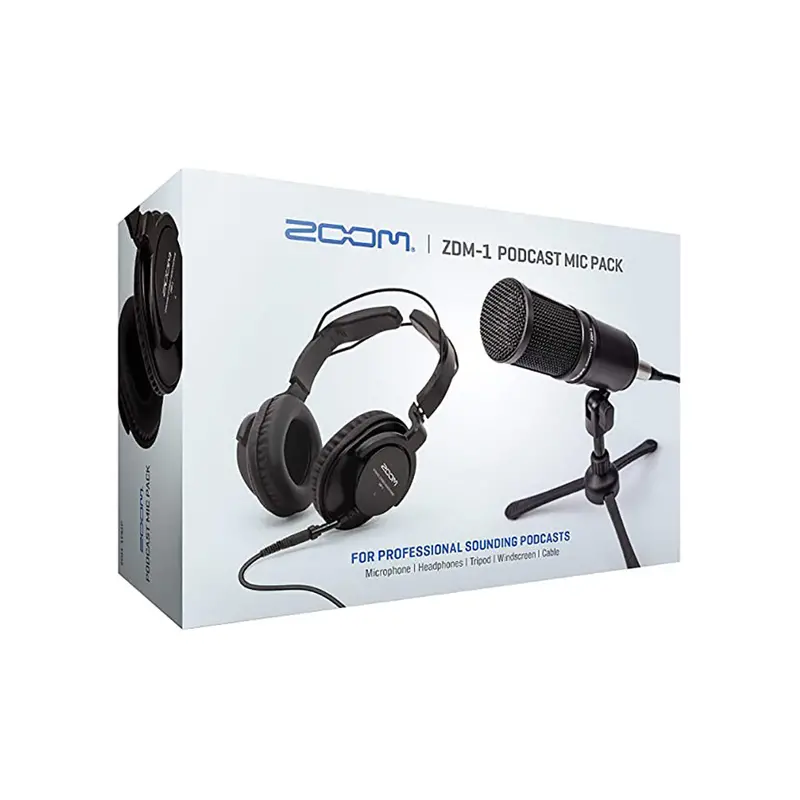 Zoom Zdm-1Pmp All-In-One Podcast Microphone Starter Pack 1