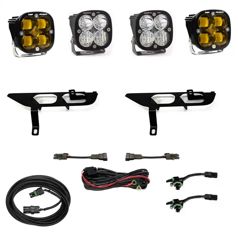 Baja Designs Squadron Sae-Compliant Fog Light Kit – Model 447698 With Sport Pocket Mounting 1