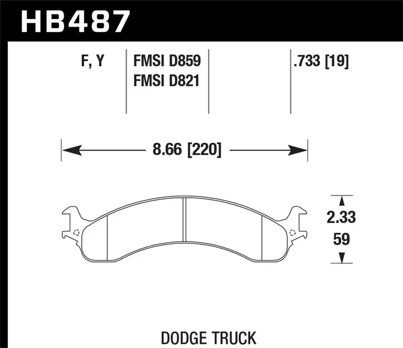Hawk Performance Hb487Y.733 Lts Low-Dust Ceramic Brake Pads With Spring Clip 1