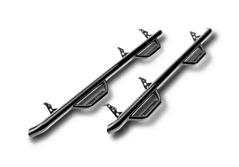 N-Fab Nerf Step System – Full-Length Gloss Black Side Steps For 2007–2013 Silverado/Sierra 1500 & Hd Models 1